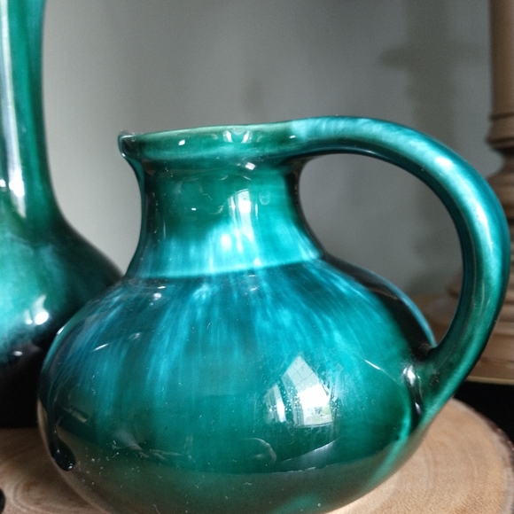 Vintage Blue Mountain Pottery Canada Green Drip Glaze - Picture 5 of 11